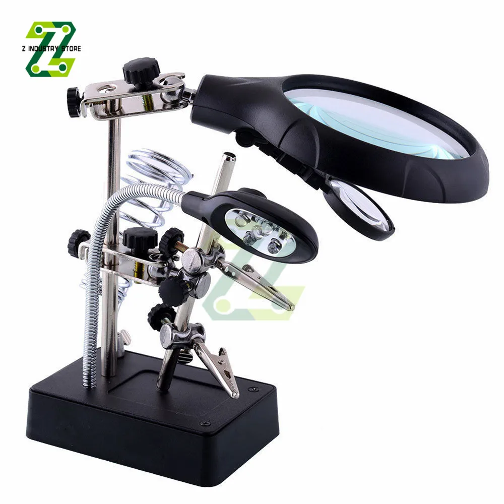 MG16129-C Soldering Iron Stand Holder Soldering Magnifying Glass Manual Welding Repair Tool Welding Bracket
MG16129-C Soldering Iron Stand Holder Soldering Magnifying Glass Manual Welding Repair Tool Welding Bracket