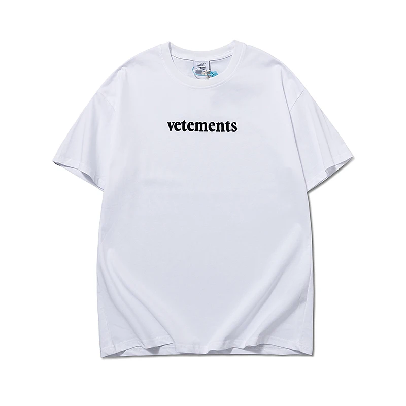 Vetements chest letter logo logo patch short sleeve Men Half Sleeve Women's t-shirt Top men clothing harajuku
Vetements chest letter logo logo patch short sleeve Men Half Sleeve Women's t-shirt Top men clothing harajuku