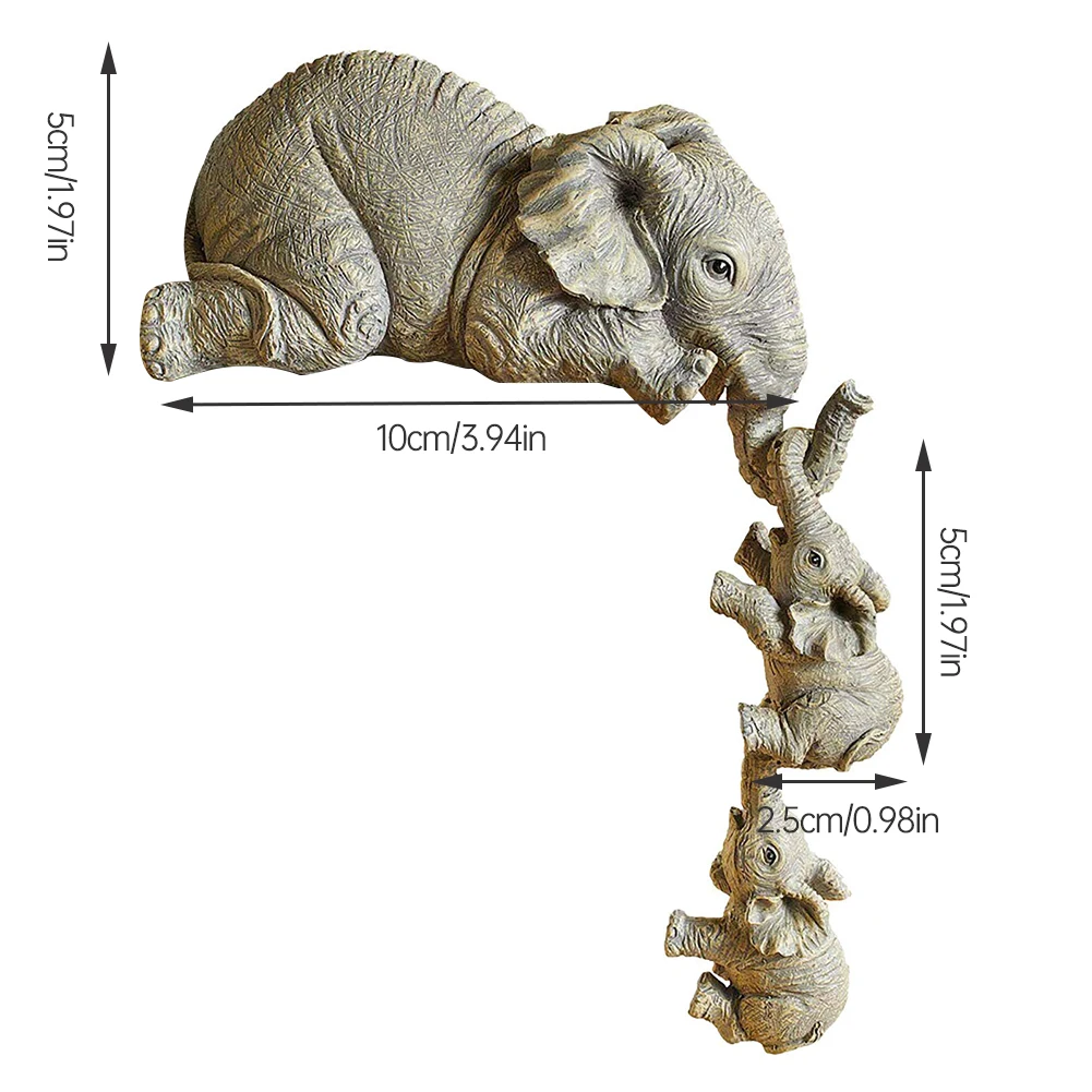 Elephant Animal Ornaments Figurines Collection Elephant Sculpture Set Of 3 Resin Ornament For Home Room Table Decorations
Elephant Animal Ornaments Figurines Collection Elephant Sculpture Set Of 3 Resin Ornament For Home Room Table Decorations