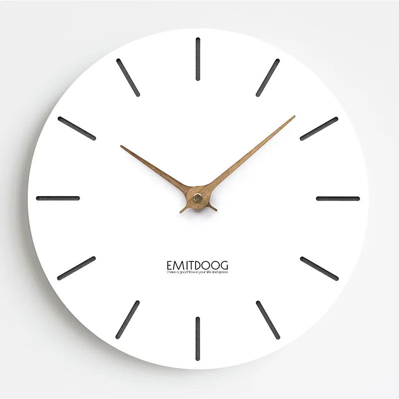 Современные минималистичные настенные часы тихие в скандинавском стиле для