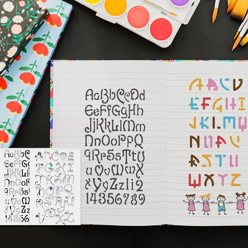 24PCS DIY English Alphabet Painting Template Journal Stencils Template Diary Notebook Diary Scrapbook Cutout Painting
24PCS DIY English Alphabet Painting Template Journal Stencils Template Diary Notebook Diary Scrapbook Cutout Painting