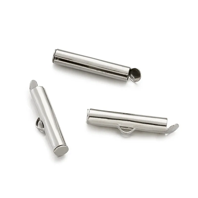 50pcs Iron Slide On End Clasp Tubes Slider End Caps for Jewelry Making DIY Accessories Findings 20x4mm
50pcs Iron Slide On End Clasp Tubes Slider End Caps for Jewelry Making DIY Accessories Findings 20x4mm