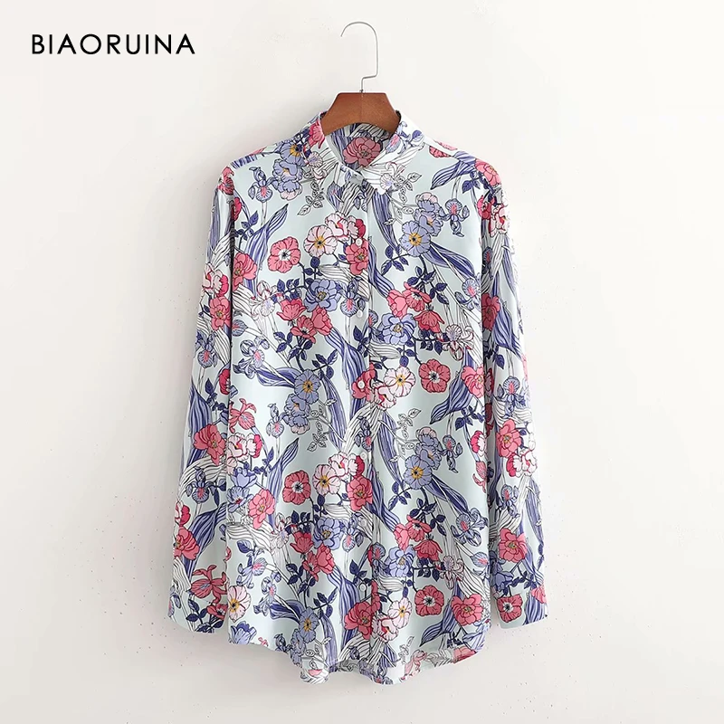 BIAORUINA Women's Floral Single Breasted Loose All-match Vintage Shirt Turn Down Collar Female Long Sleeve Fashion Blouse Tops
BIAORUINA Women's Floral Single Breasted Loose All-match Vintage Shirt Turn Down Collar Female Long Sleeve Fashion Blouse Tops