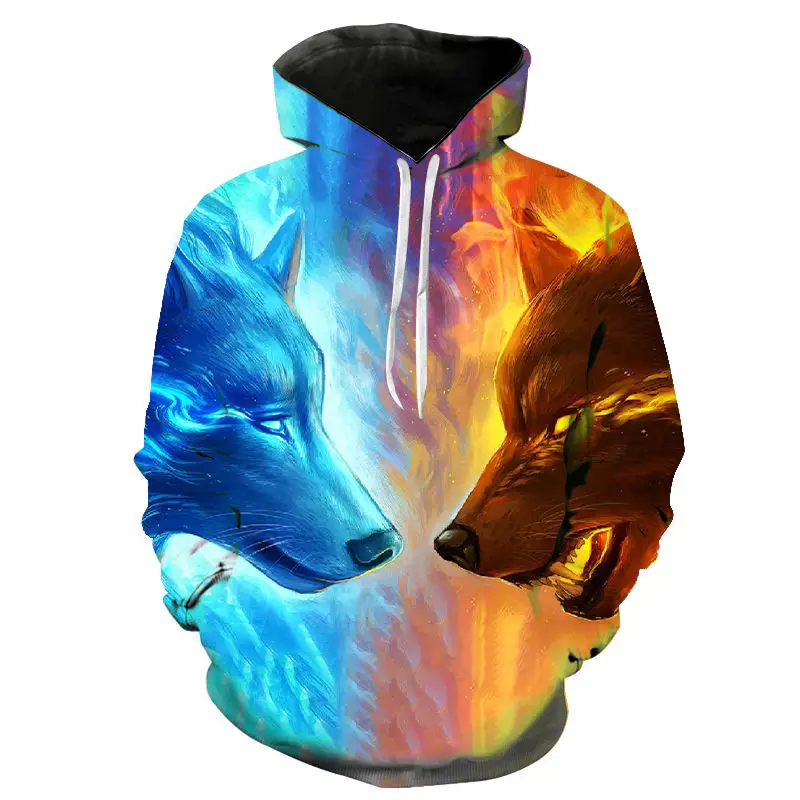 New men's street hoodie women's pullover 3d printing wolf head boy girl hooded fashion sweatshirt top
New men's street hoodie women's pullover 3d printing wolf head boy girl hooded fashion sweatshirt top