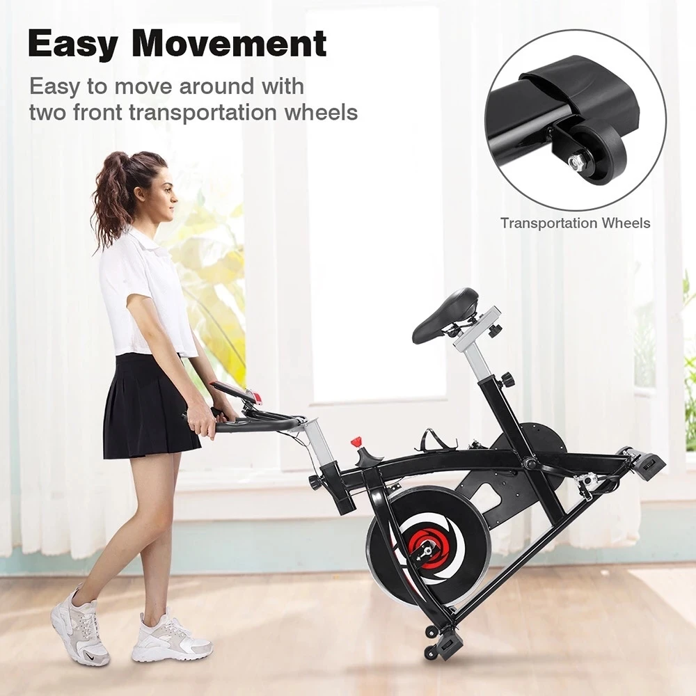 C5-001 Ultra Quiet Spinning Bike with Soft Traction Strap, Home Cycling Bike, Cardio Training with Phone Holder
C5-001 Ultra Quiet Spinning Bike with Soft Traction Strap, Home Cycling Bike, Cardio Training with Phone Holder
