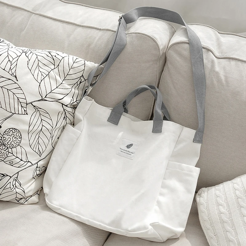 Women Canvas Shoulder Bags Environmental Shopping Bag Tote Package Crossbody Bags Purses Casual Handbag
Women Canvas Shoulder Bags Environmental Shopping Bag Tote Package Crossbody Bags Purses Casual Handbag