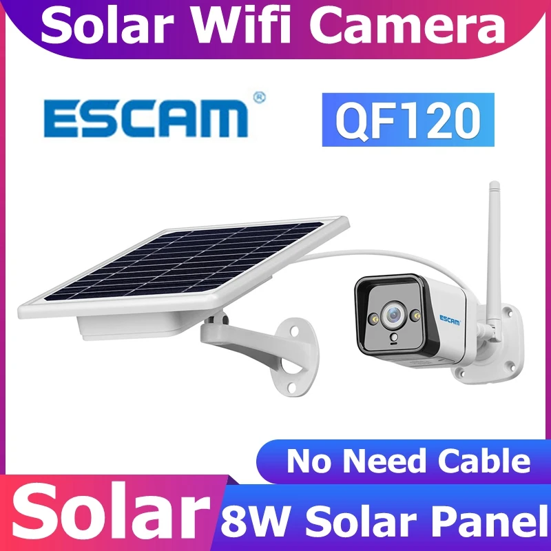 IP-камера ESCAM QF120 с солнечной панелью, 1080P, Wi-Fi, беспроводная, уличная, ночное видение, система видеонаблюдения, умный дом
IP-камера ESCAM QF120 с солнечной панелью, 1080P, Wi-Fi, беспроводная, уличная, ночное видение, система видеонаблюдения, умный дом