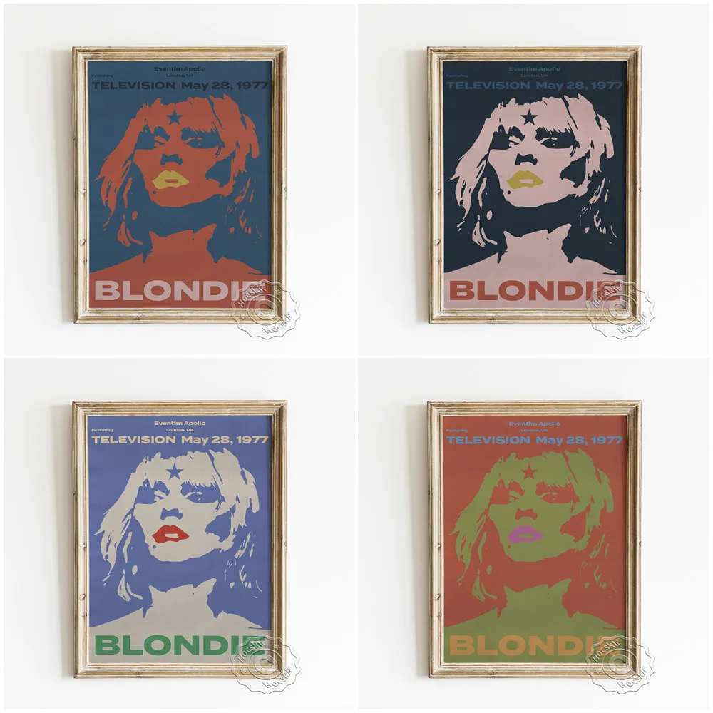 American Punk Rock Band Blondie Music Gig Poster, Star Portrait Pop Art Decorative Painting, Eventim Apollo Advertising Mural
American Punk Rock Band Blondie Music Gig Poster, Star Portrait Pop Art Decorative Painting, Eventim Apollo Advertising Mural