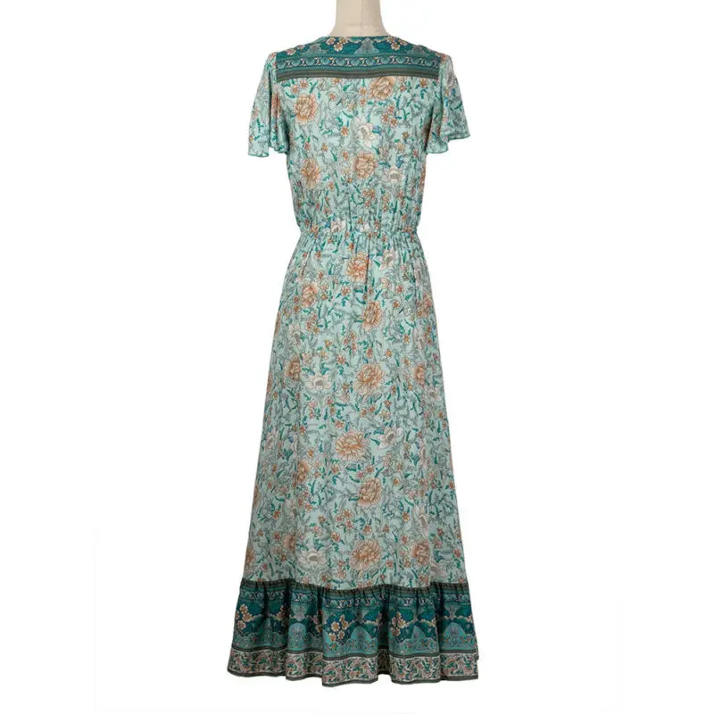 VICABO Women Dresses Holiday Beach Floral Sundress V Neck Casual Boho Woman Dress Retro Printed Maxi Dress#r
VICABO Women Dresses Holiday Beach Floral Sundress V Neck Casual Boho Woman Dress Retro Printed Maxi Dress#r