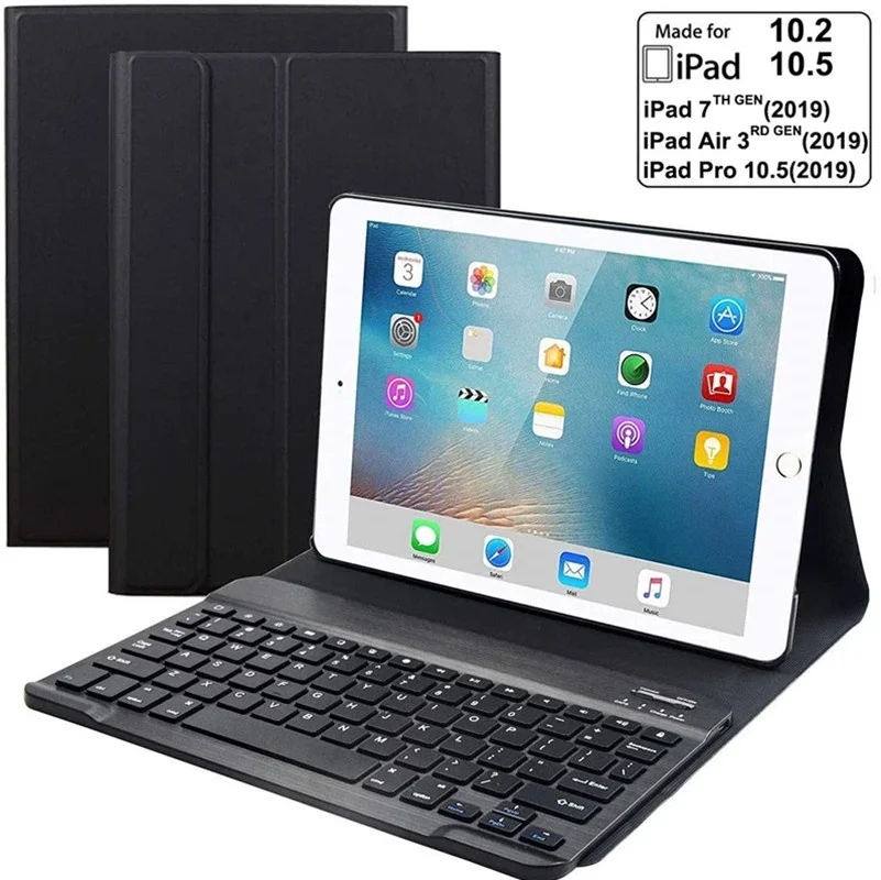 IPad 10.2 7th generation 2019, IPadAir 3 10.5(3rd generation) detachable keyboard,ultrathin leather case independent smart cover
IPad 10.2 7th generation 2019, IPadAir 3 10.5(3rd generation) detachable keyboard,ultrathin leather case independent smart cover