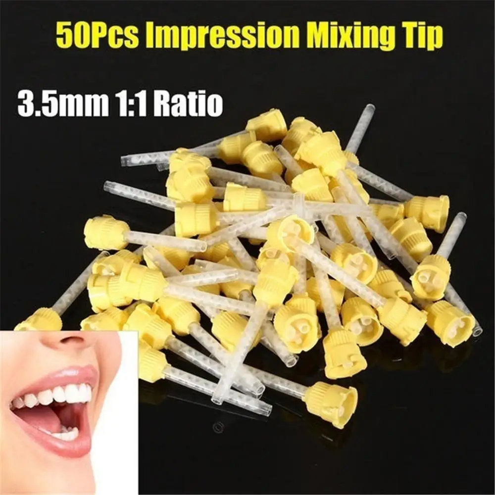50pcs 1:1 Dental Materials Dentistry Silicone Rubber Gun Conveying Mixing Head 4.2 Mm Disposable Silicone Rubber Mixing Head
50pcs 1:1 Dental Materials Dentistry Silicone Rubber Gun Conveying Mixing Head 4.2 Mm Disposable Silicone Rubber Mixing Head