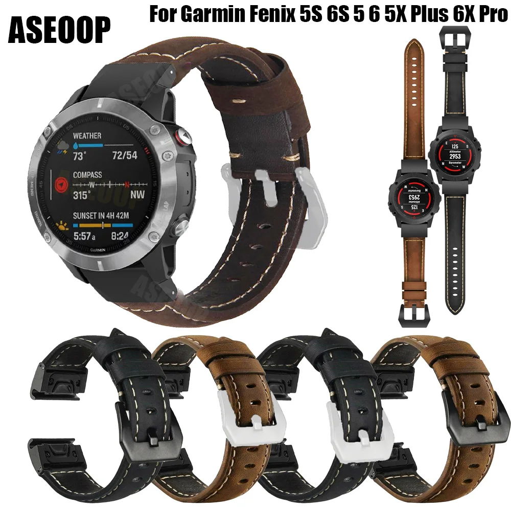 For Garmin Fenix 5S/5/5X Plus/6S/6/6X Pro Smart Watch Leather Band Watchband Strap Bracelet 20 22 26mm Quick Fit Wristband Strap
For Garmin Fenix 5S/5/5X Plus/6S/6/6X Pro Smart Watch Leather Band Watchband Strap Bracelet 20 22 26mm Quick Fit Wristband Strap