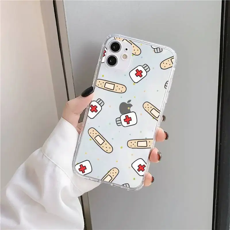 Medicine Doctor Nurse Cartoon Phone Case Transparent soft For iphone 5 5s 5c se 6 6s 7 8 11 12 plus mini x xs xr pro max
Medicine Doctor Nurse Cartoon Phone Case Transparent soft For iphone 5 5s 5c se 6 6s 7 8 11 12 plus mini x xs xr pro max