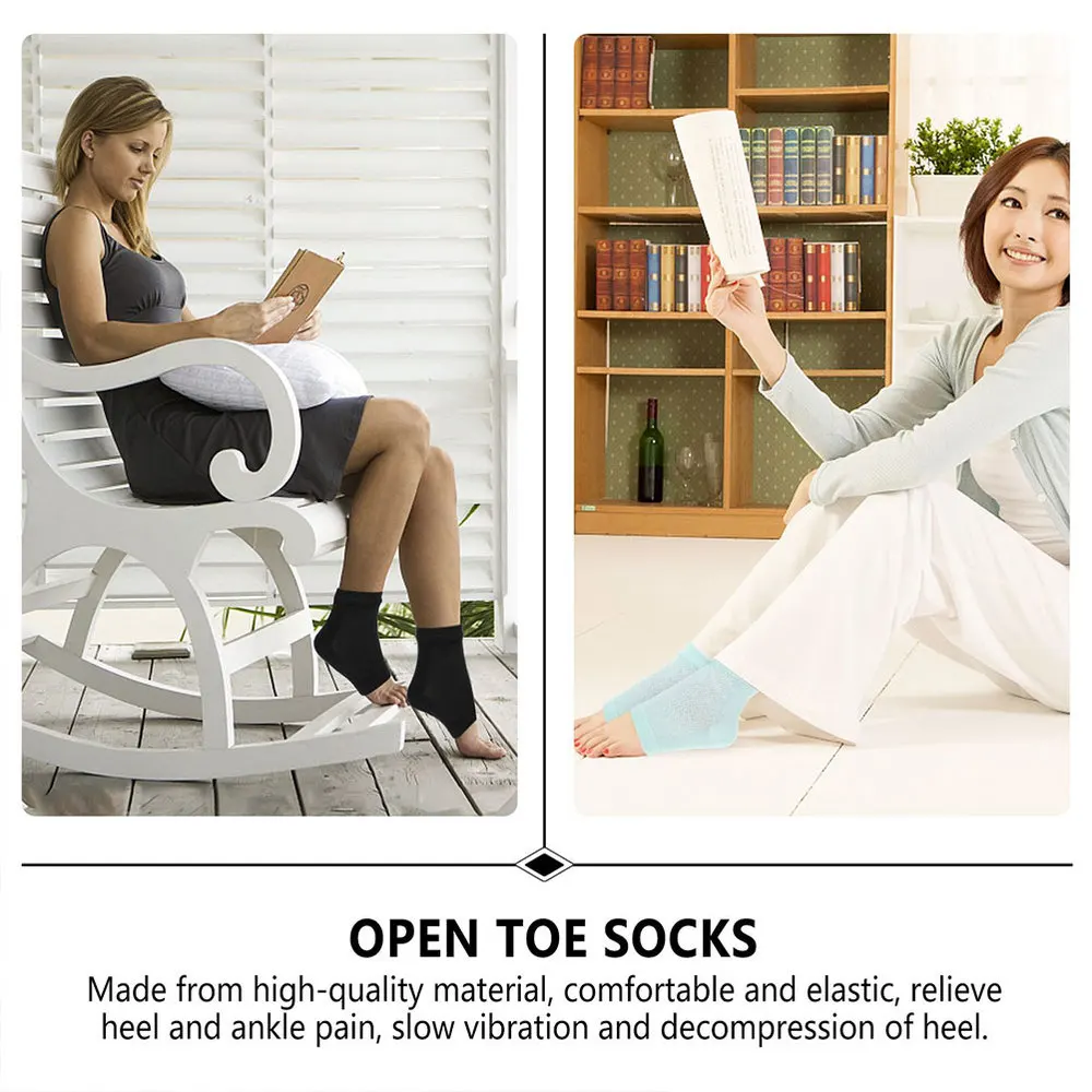 6 Pairs Heel Moisturizing Socks Open Toe Socks Foot Toeless Heel Repair Socks
6 Pairs Heel Moisturizing Socks Open Toe Socks Foot Toeless Heel Repair Socks
