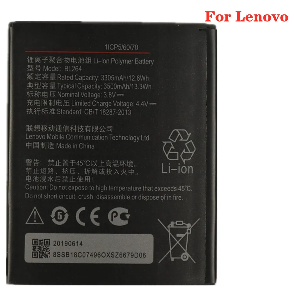 Аккумулятор BL264 для Lenovo Vibe C2 Power k10a40 3500 мАч, высококачественные сменные батареи для телефона
Аккумулятор BL264 для Lenovo Vibe C2 Power k10a40 3500 мАч, высококачественные сменные батареи для телефона