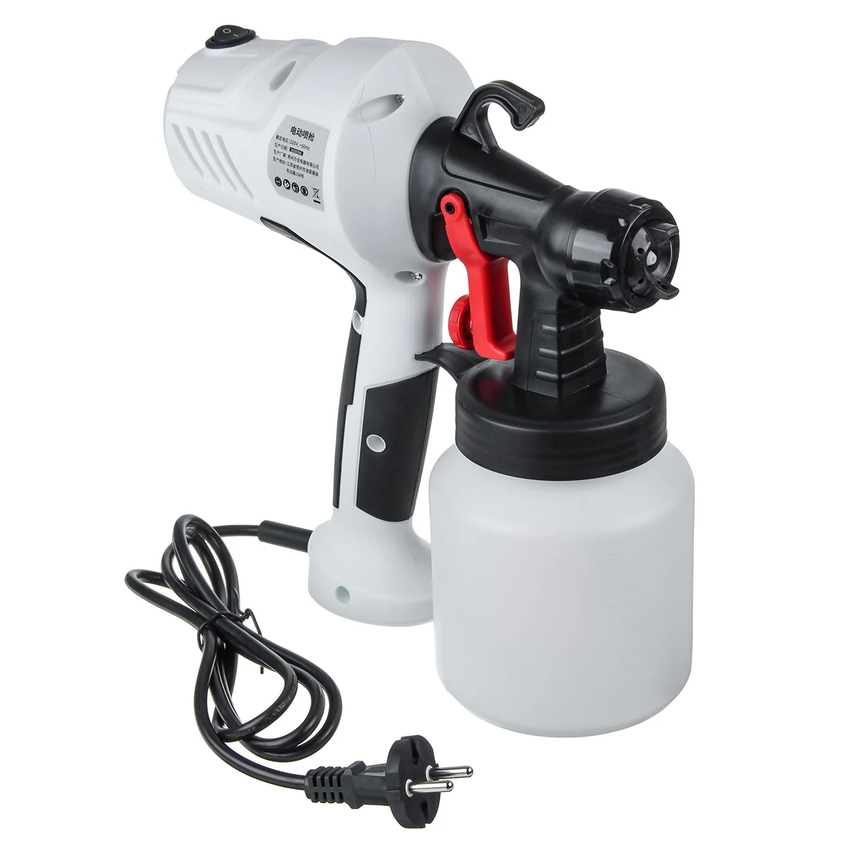 450W 800ml Electric Spray Guns Home Paint Sprayer Painting Tool Compressor with Adjustable Flow Control High Power Sprayer 220V
450W 800ml Electric Spray Guns Home Paint Sprayer Painting Tool Compressor with Adjustable Flow Control High Power Sprayer 220V