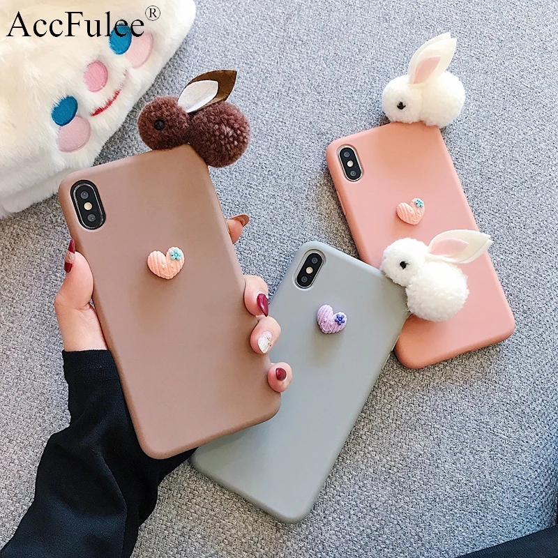 3D мультяшный Карманный чехол с кошкой для iPhone XC XS 11 Pro Max 8 Plus 7 6 6S 5C 5S SE 4 4S средний