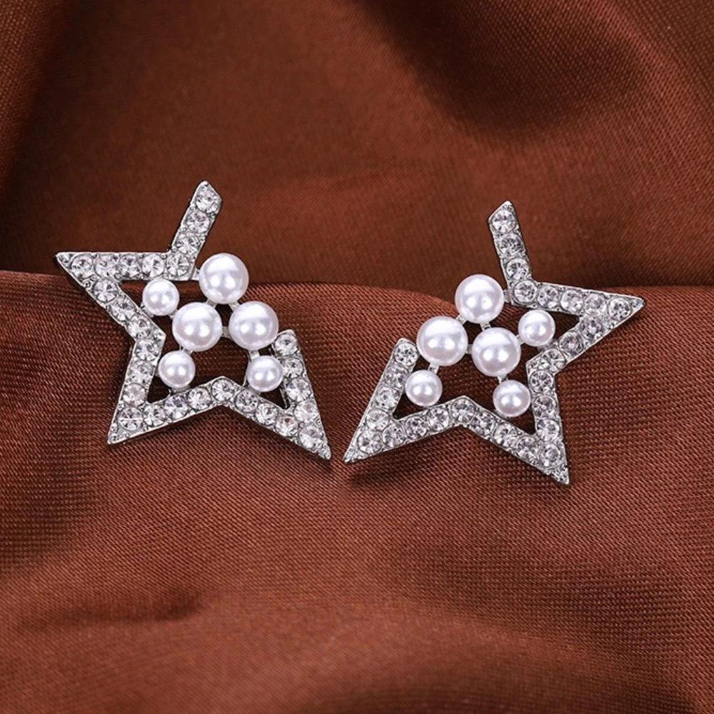 AMC Sweet Asymmetrical Irregular Star Stud Earring Silver Color Ear Studs AAA Cubic Zircon Bridal Party Jewelry Gifts For Women
AMC Sweet Asymmetrical Irregular Star Stud Earring Silver Color Ear Studs AAA Cubic Zircon Bridal Party Jewelry Gifts For Women