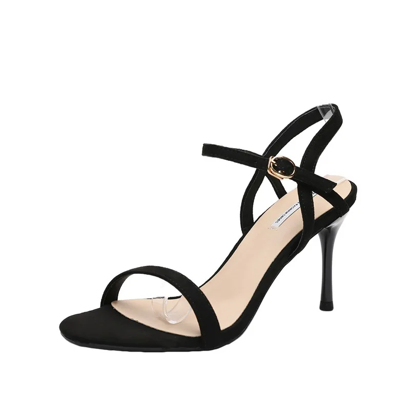 Sandals Stiletto Heels 2021 Women's Clear Shoes Suit Female Beige New Comfort Fashion Summer Velvet Girls High Black Fabric Buck
Sandals Stiletto Heels 2021 Women's Clear Shoes Suit Female Beige New Comfort Fashion Summer Velvet Girls High Black Fabric Buck