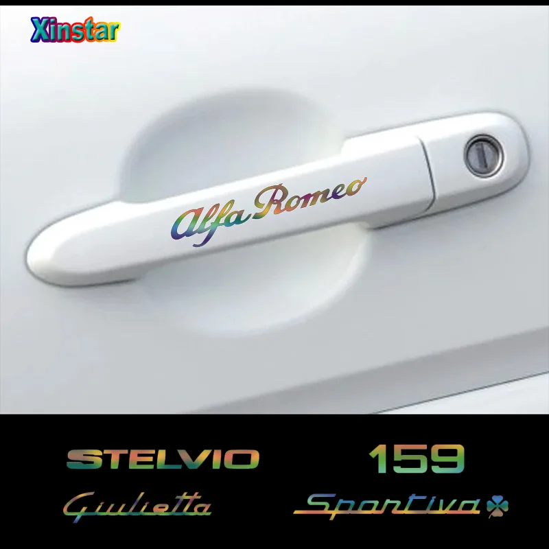 4pcs/lot Colorful Car door handle sticker For Alfa Romeo Giulia Giulietta 159 156 MITO Stelvio Sportiva 147 GT Car Accessories
4pcs/lot Colorful Car door handle sticker For Alfa Romeo Giulia Giulietta 159 156 MITO Stelvio Sportiva 147 GT Car Accessories