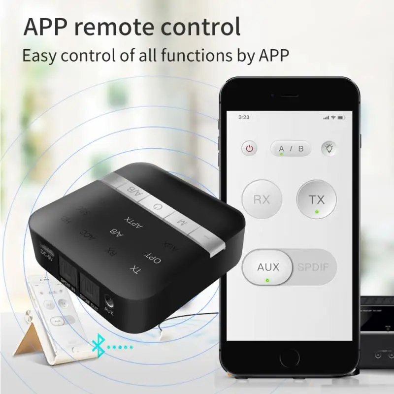 Bluetooth-compatible 5.0 Receiver Transmitter AptX HD CSR8675 For TV Headphones Optical 3.5mm AUX Audio Adapter For Car
Bluetooth-compatible 5.0 Receiver Transmitter AptX HD CSR8675 For TV Headphones Optical 3.5mm AUX Audio Adapter For Car