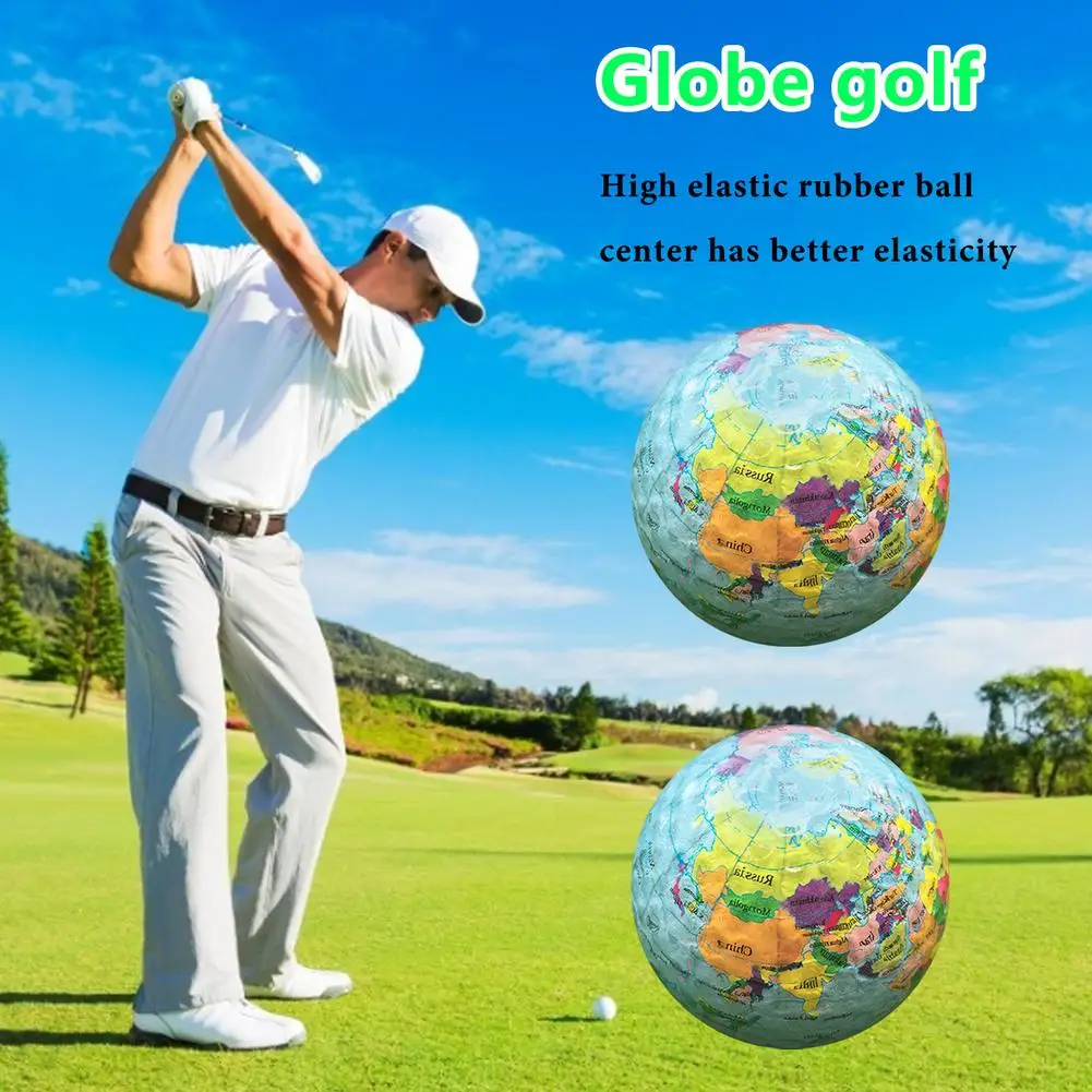Globe Map Color Practice Golf Balls Durable Pattern Double-layer Better Elasticity Snow Ball For Approach Shot Practice 
Globe Map Color Practice Golf Balls Durable Pattern Double-layer Better Elasticity Snow Ball For Approach Shot Practice