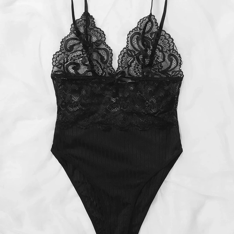 2021 New Female Sexy Lingerie Black Lace Stitching Sexy Underwear Slim Bottoming Bodysuit
2021 New Female Sexy Lingerie Black Lace Stitching Sexy Underwear Slim Bottoming Bodysuit