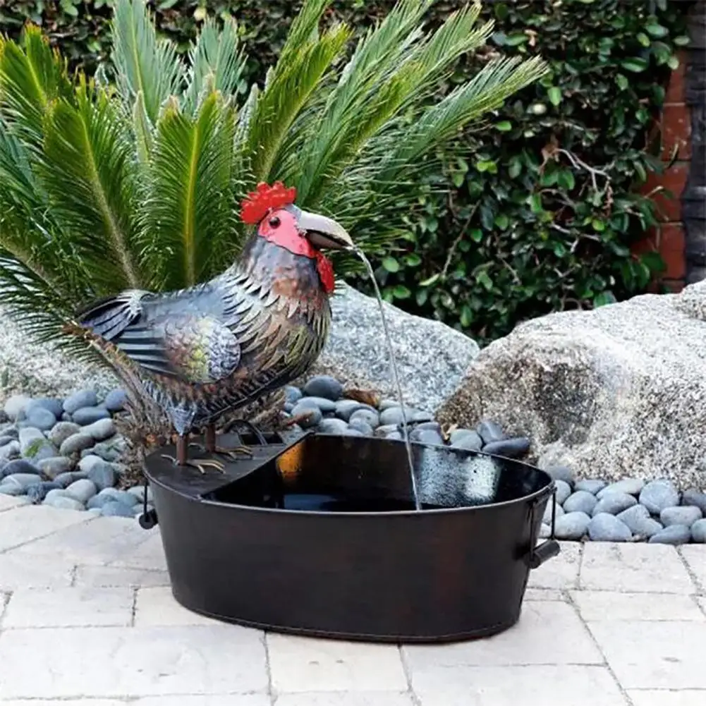 Water Fountain Playful Rustic Look Resin Metal Bird Garden Decor Fountain Yard Decor Water Fountain
Water Fountain Playful Rustic Look Resin Metal Bird Garden Decor Fountain Yard Decor Water Fountain
