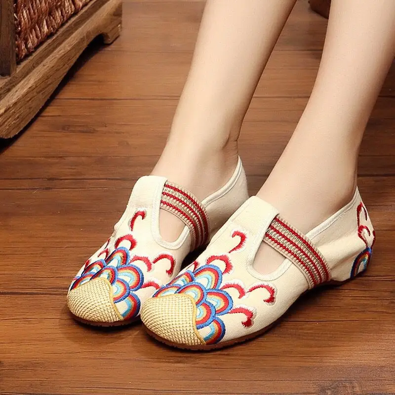 Flats Women Shoes 2021 New Embroidery Concise National Style Round Toe Soft Comfortable Cotton Fabric Ladies Shoes
Flats Women Shoes 2021 New Embroidery Concise National Style Round Toe Soft Comfortable Cotton Fabric Ladies Shoes