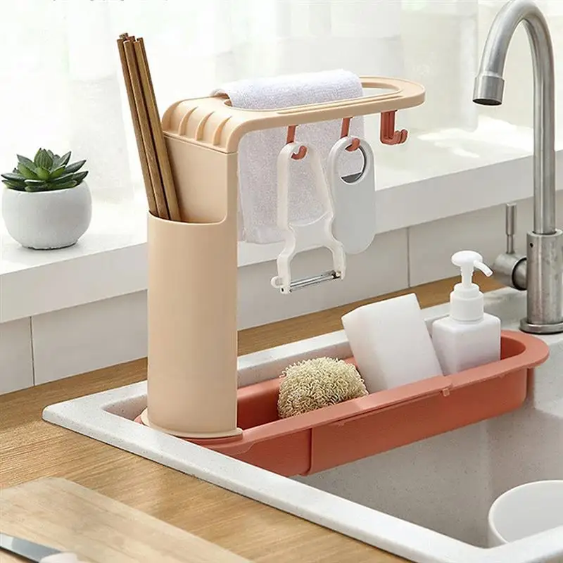 Telescopic Sink Shelf Soap Sponge Drain Rack Expandable Drainer Sink Tray Holder Adjustable Drain Basket Home Kitchen Storage
Telescopic Sink Shelf Soap Sponge Drain Rack Expandable Drainer Sink Tray Holder Adjustable Drain Basket Home Kitchen Storage