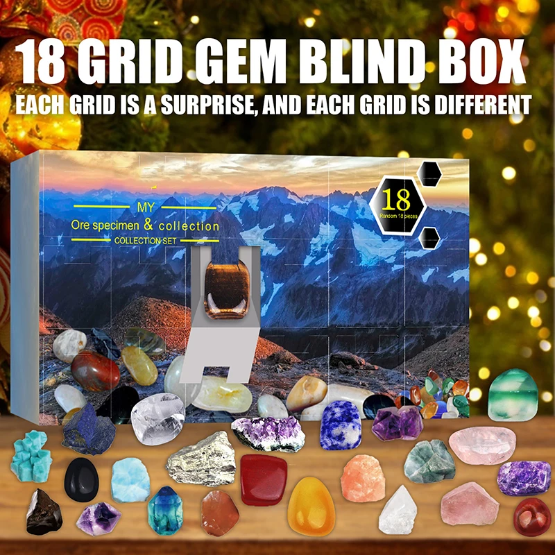 Newly Christmas Countdown 18 Days Gifts Box Creative Gemstones Collections Advent Calendar Toys for Children
Newly Christmas Countdown 18 Days Gifts Box Creative Gemstones Collections Advent Calendar Toys for Children