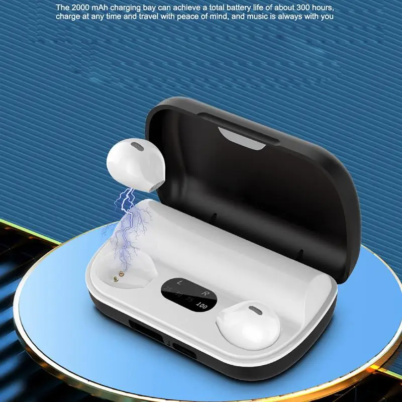 Mini Bluetooth Headset Wireless 5.0 Digital Large Capacity Binaural Tws Wireless Bluetooth Headset
Mini Bluetooth Headset Wireless 5.0 Digital Large Capacity Binaural Tws Wireless Bluetooth Headset