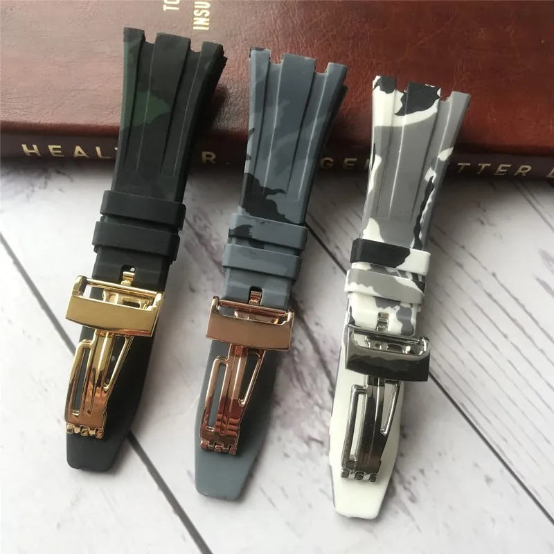 Камуфляжный силиконовый резиновый ремешок для наручных часов Audemars, Piguet, 26 мм, ремешок для наручных часов, мужской браслет с пряжкой-бабочкой
Камуфляжный силиконовый резиновый ремешок для наручных часов Audemars, Piguet, 26 мм, ремешок для наручных часов, мужской браслет с пряжкой-бабочкой