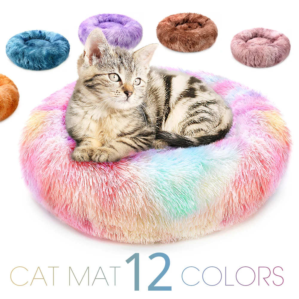 Round Cat Bed Warm Sleeping Cat Nest Soft Long Plush For Dogs Basket Pet Products Cushion Cat Pet Bed Mat Cat House Animals Sofa
Round Cat Bed Warm Sleeping Cat Nest Soft Long Plush For Dogs Basket Pet Products Cushion Cat Pet Bed Mat Cat House Animals Sofa