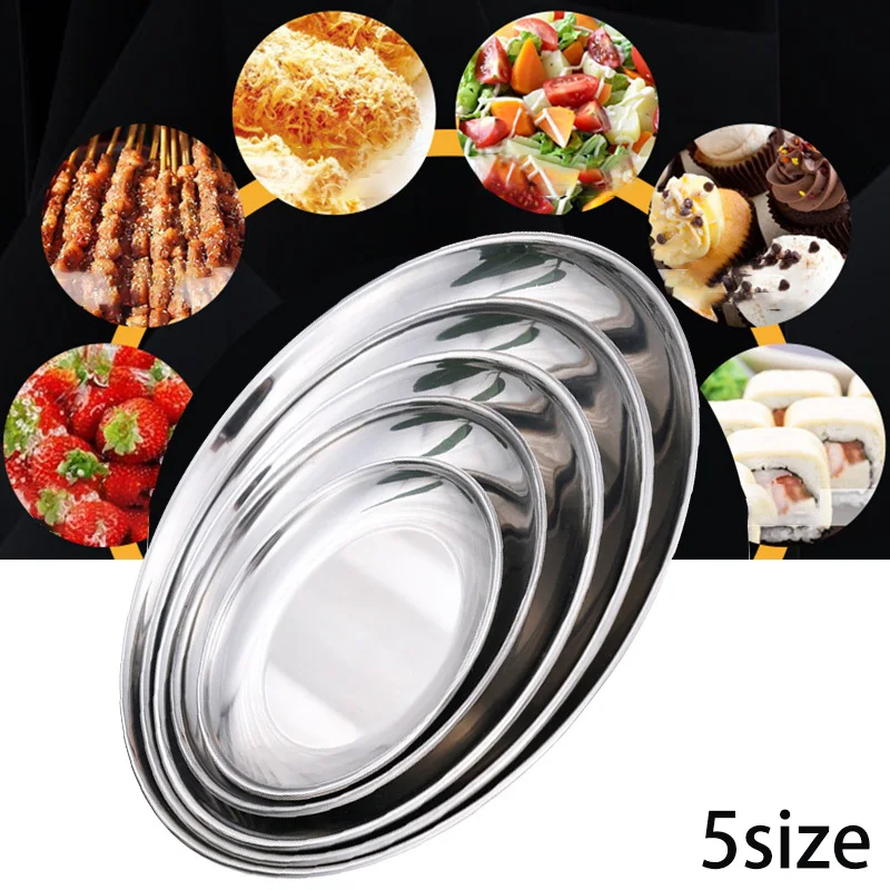 Stainless Steel Plate Storage Serving Tray Fruit Vegetable Dish Table Decoration Candle Display Item Kitchen Accessories
Stainless Steel Plate Storage Serving Tray Fruit Vegetable Dish Table Decoration Candle Display Item Kitchen Accessories