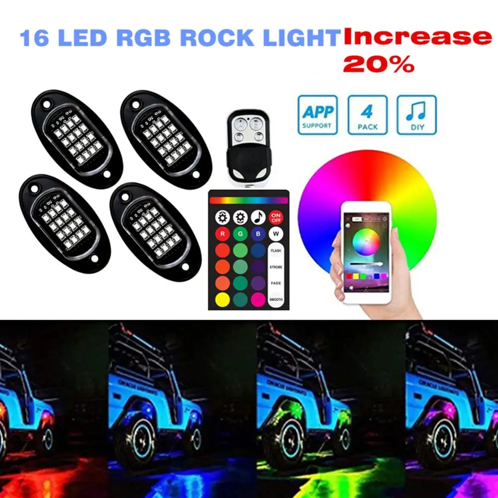 8PCS Underglow RGB LED Rock Lights Neon 8Pods LED Light Off-Road UTE ATV Boat Rgb Led Rock Lights Multicolor Neon Led Light
8PCS Underglow RGB LED Rock Lights Neon 8Pods LED Light Off-Road UTE ATV Boat Rgb Led Rock Lights Multicolor Neon Led Light
