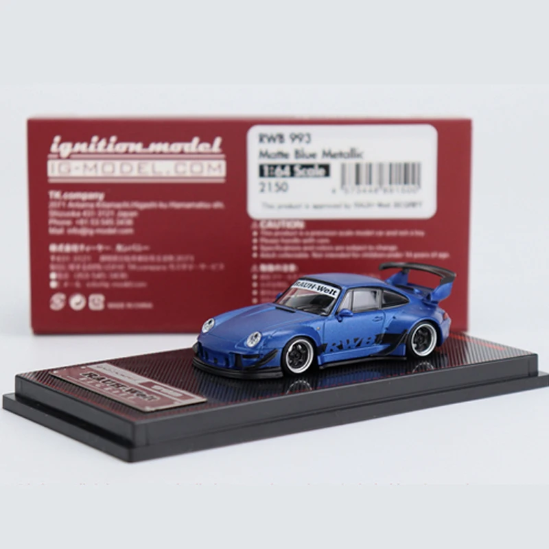 IG 1:64 Porsche RWB 993 Alloy Model Car Die-cast Vehicle Display Collection -Matte Blue 
IG 1:64 Porsche RWB 993 Alloy Model Car Die-cast Vehicle Display Collection -Matte Blue
