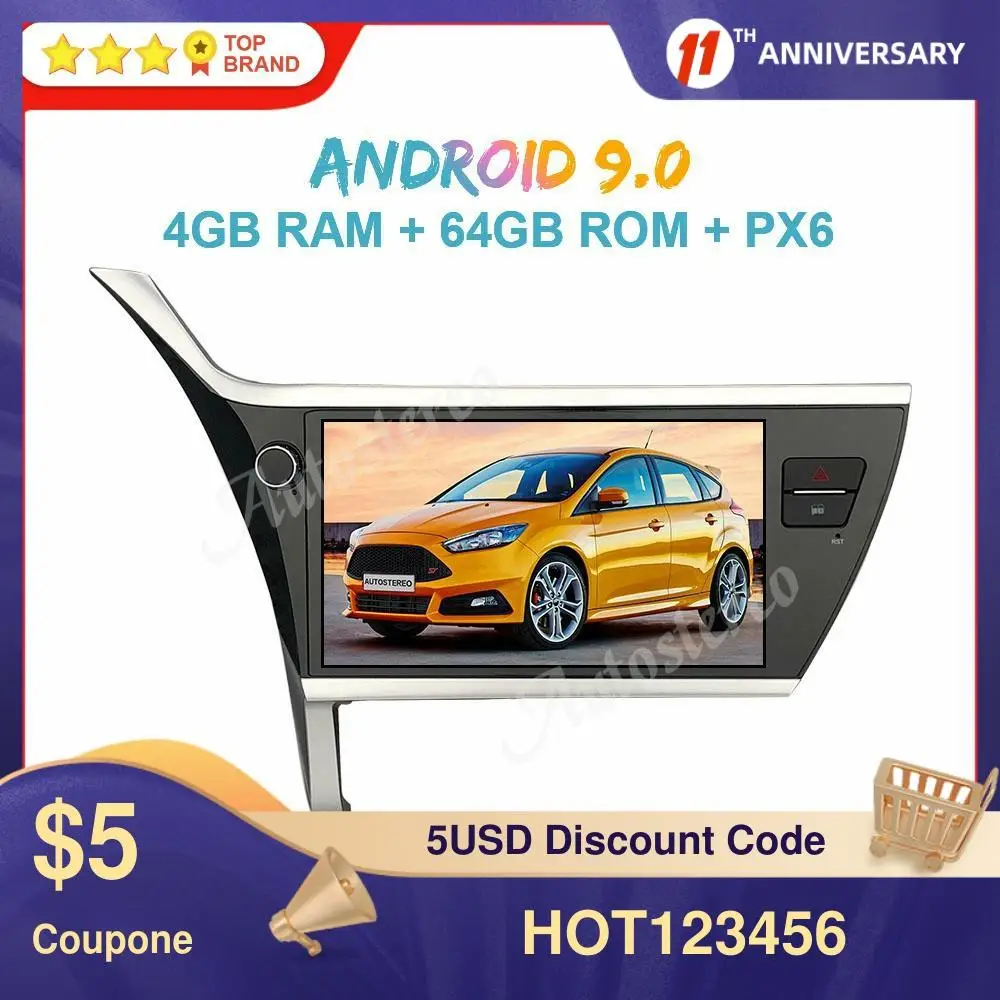 For Toyota Corolla 2017 2018 11.8 2K AHD Android 9.0 4+64GB Car Multimedia player Car GPS Navigation Head Unit Auto Radio Stereo
For Toyota Corolla 2017 2018 11.8 2K AHD Android 9.0 4+64GB Car Multimedia player Car GPS Navigation Head Unit Auto Radio Stereo