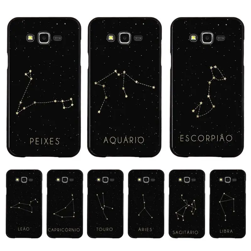 

Constellation Zodiac Signs Phone Case For Samsung Galaxy J 4plus J6 J5 J72016 J7prime cover for J7Core J6plus Back Coque