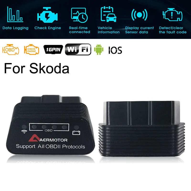 for Skoda Octavia Superb YETI Fabia Rapid Kodiaq WIFI ELM327 OBD2 Scanner Code Reader Diagnostic Tools for Android IOS Windows
for Skoda Octavia Superb YETI Fabia Rapid Kodiaq WIFI ELM327 OBD2 Scanner Code Reader Diagnostic Tools for Android IOS Windows