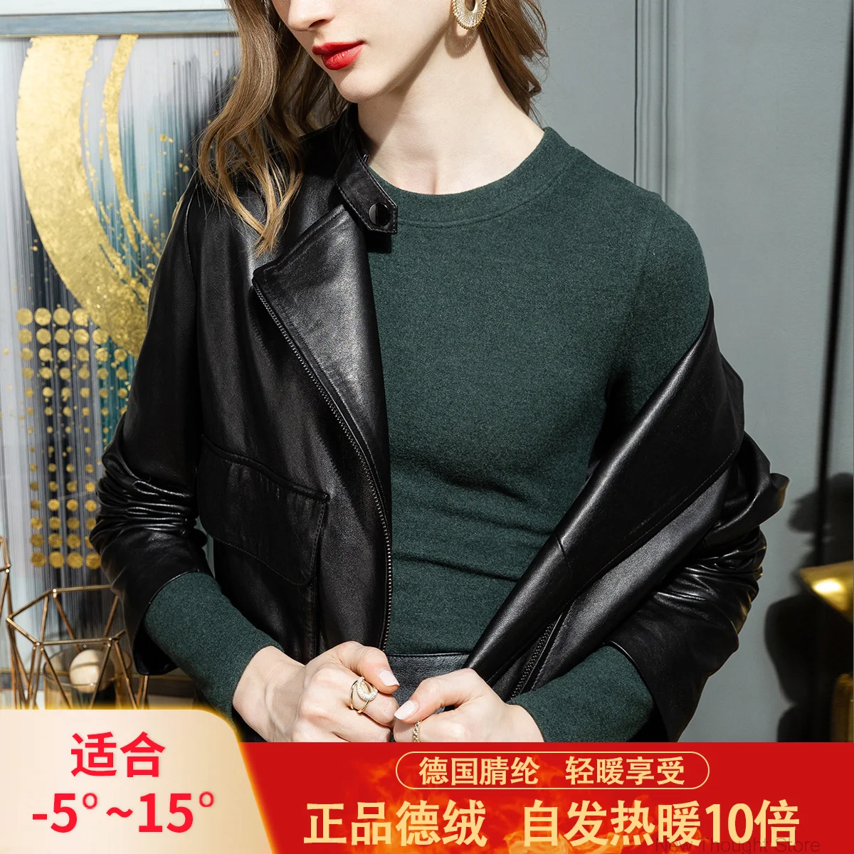 Round Neck De Velvet Bottomed Shirt Women's Autumn And Winter With Double-sided Velvet For Warmth 2021 New Long Sleeve T-Shirt
Round Neck De Velvet Bottomed Shirt Women's Autumn And Winter With Double-sided Velvet For Warmth 2021 New Long Sleeve T-Shirt