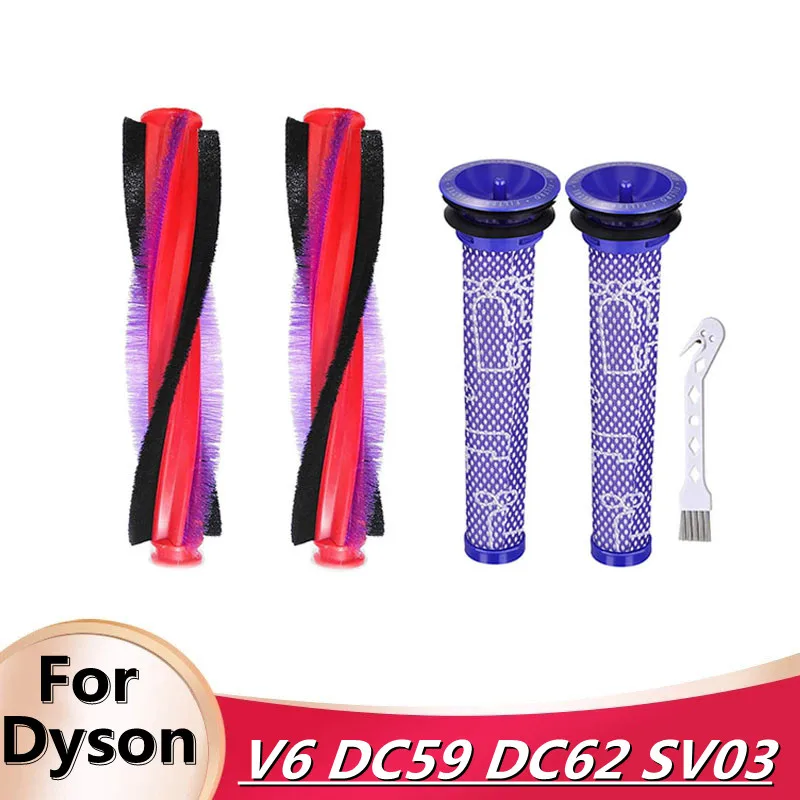 Запчасти для пылесоса Dyson V6 DC59 DC62 SV03, роликовая щетка и предварительный фильтр, детали No.963830-01
Запчасти для пылесоса Dyson V6 DC59 DC62 SV03, роликовая щетка и предварительный фильтр, детали No.963830-01
