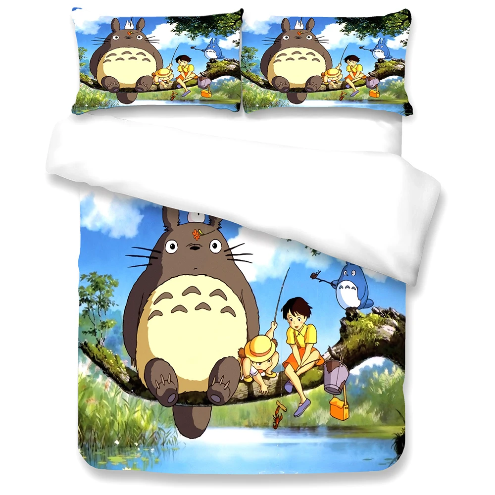 Anime Cute Totoro Duvet Cover With Pillowcases Soft Comfortable Decor Cartoon 3Pcs Bedding For Childs Boys Girls Bedroom
Anime Cute Totoro Duvet Cover With Pillowcases Soft Comfortable Decor Cartoon 3Pcs Bedding For Childs Boys Girls Bedroom