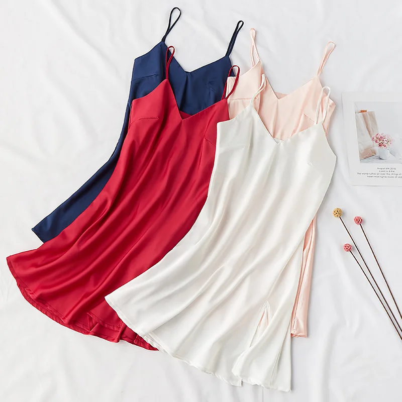 Sexy Silky Women Sleep Robe Strap Top Sleepwear V-Neck Nightdress Lady Home Wear Nightgown Bath Gown Sleepshirts Bathrobe M-XXL
Sexy Silky Women Sleep Robe Strap Top Sleepwear V-Neck Nightdress Lady Home Wear Nightgown Bath Gown Sleepshirts Bathrobe M-XXL