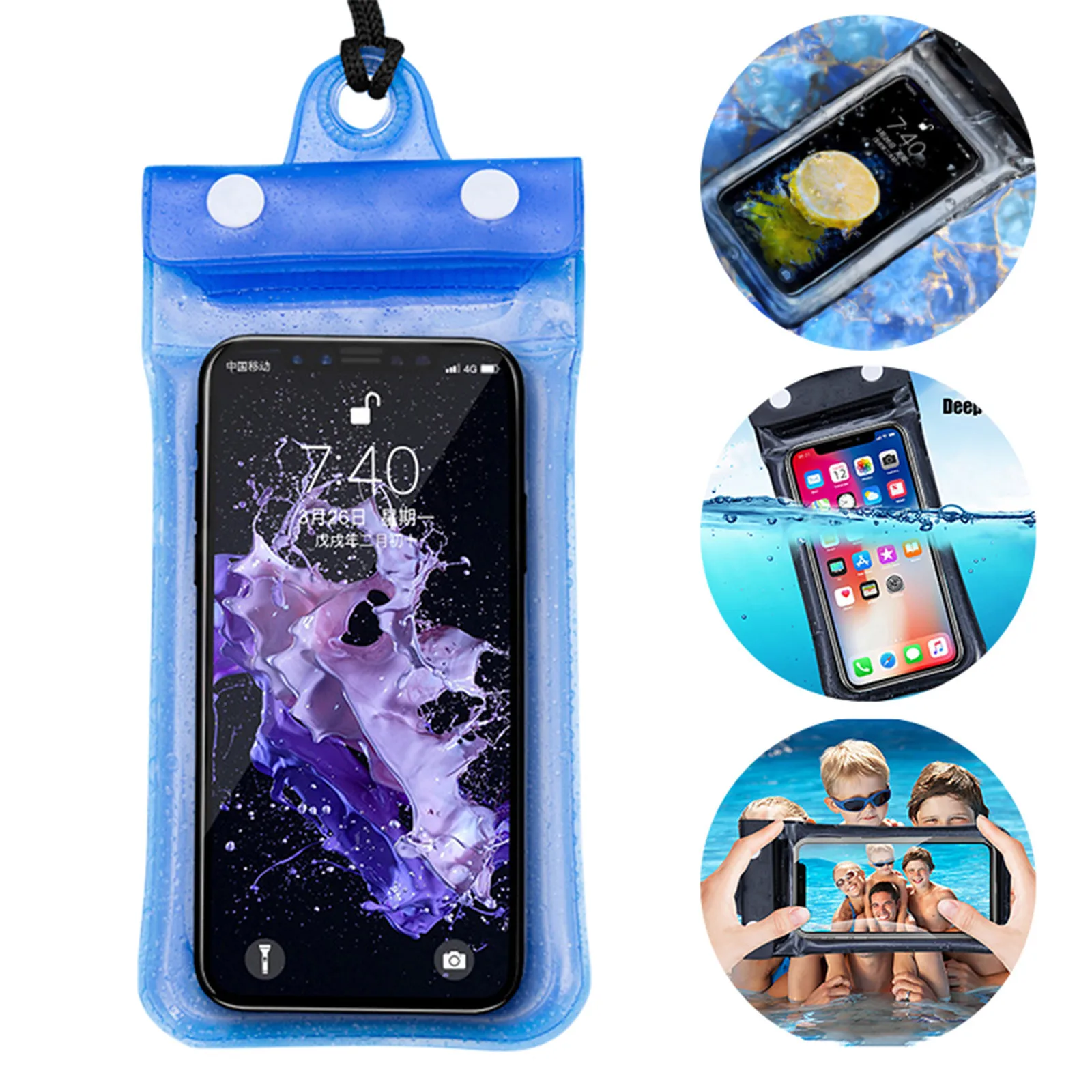 Waterproof Phone Case For iPhone 11 Pro Max Swim Pouch Bag Case IPX8 Universal Cover For Samsung S20 Drift Diving Surfing
Waterproof Phone Case For iPhone 11 Pro Max Swim Pouch Bag Case IPX8 Universal Cover For Samsung S20 Drift Diving Surfing
