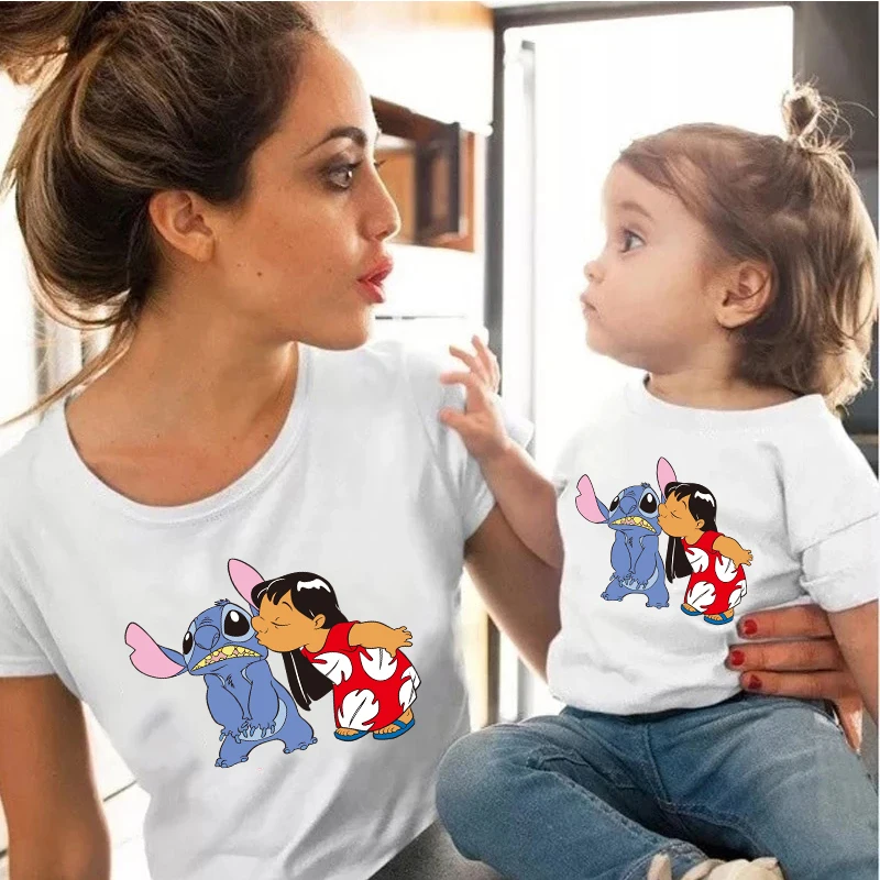 Women's Cartoon Pattern Casual Harajuku Top Short Sleeve Cute Printed Children's T-shirt Fashion Family Wear
Women's Cartoon Pattern Casual Harajuku Top Short Sleeve Cute Printed Children's T-shirt Fashion Family Wear
