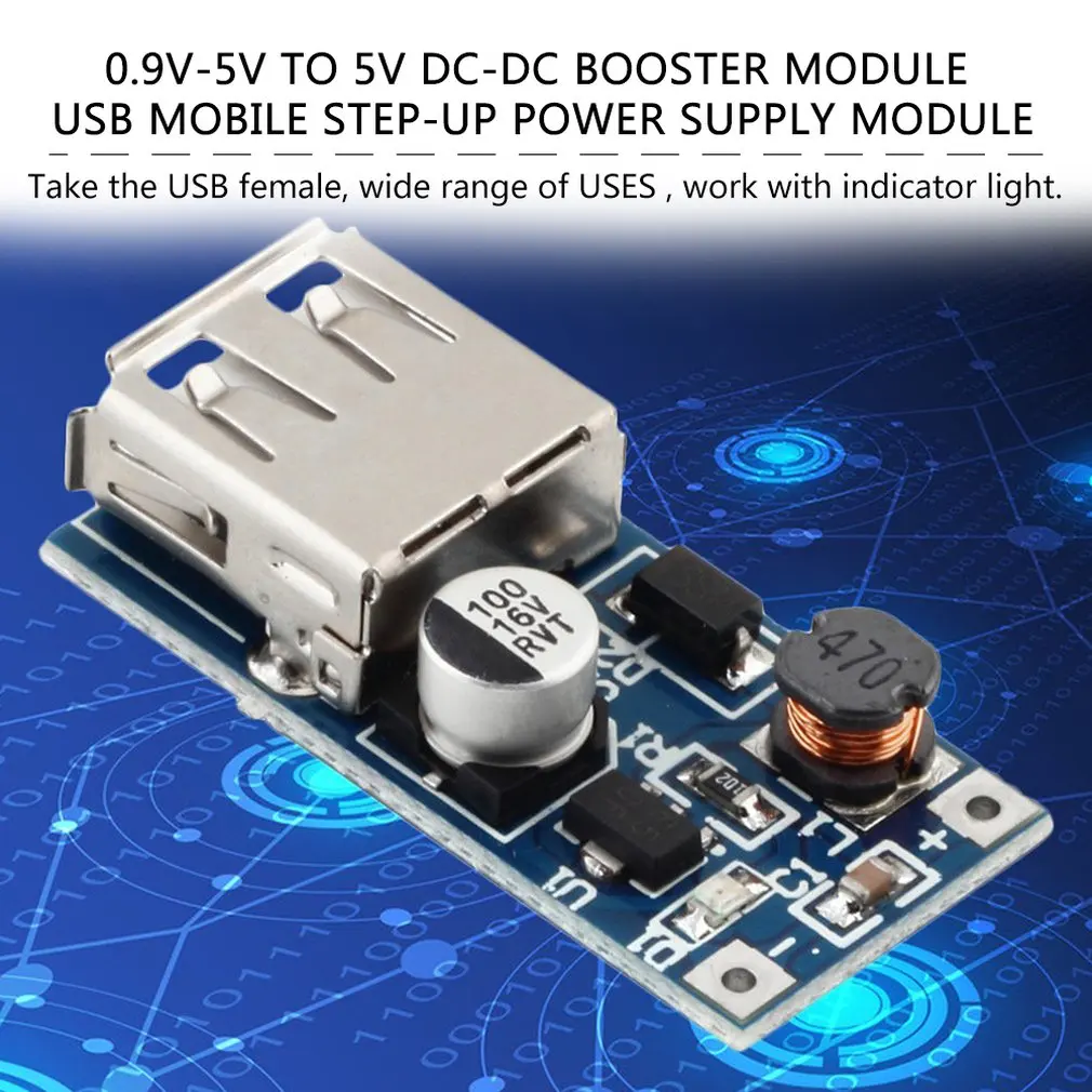 1Pcs 0.9V-5V DC-DC Adjustable Step-up Boost Power Converter Board Module 96% Transfer Efficiency Authentic Cheap New Hot Selling
1Pcs 0.9V-5V DC-DC Adjustable Step-up Boost Power Converter Board Module 96% Transfer Efficiency Authentic Cheap New Hot Selling