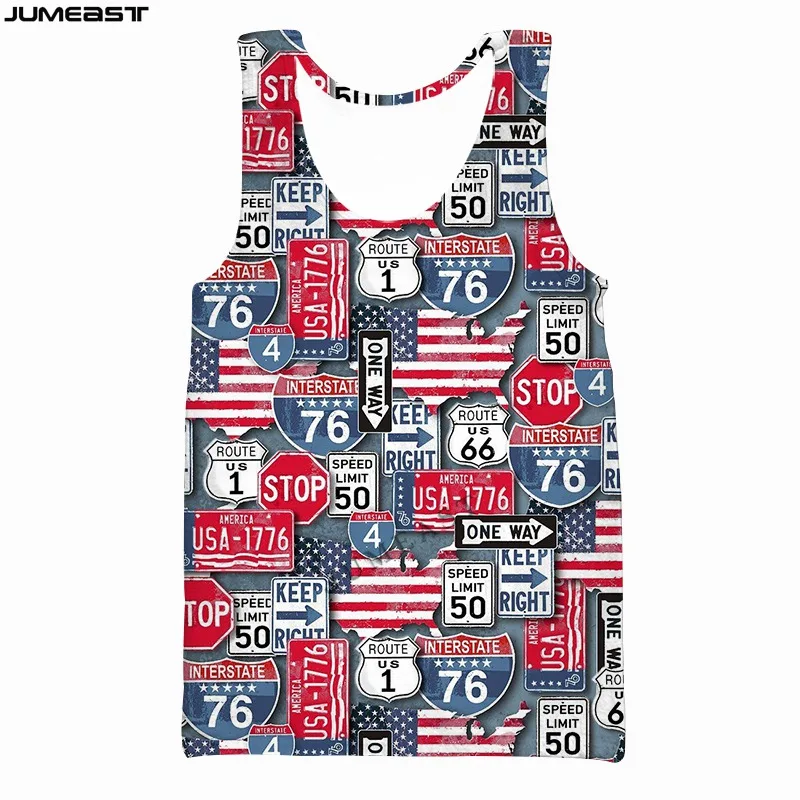 Jumeast Brand Men/Women 3D Printed Vest Hip Hop American Flag Camouflage Short Sleeve Sport Pullover Summer Tank Tops Tees
Jumeast Brand Men/Women 3D Printed Vest Hip Hop American Flag Camouflage Short Sleeve Sport Pullover Summer Tank Tops Tees