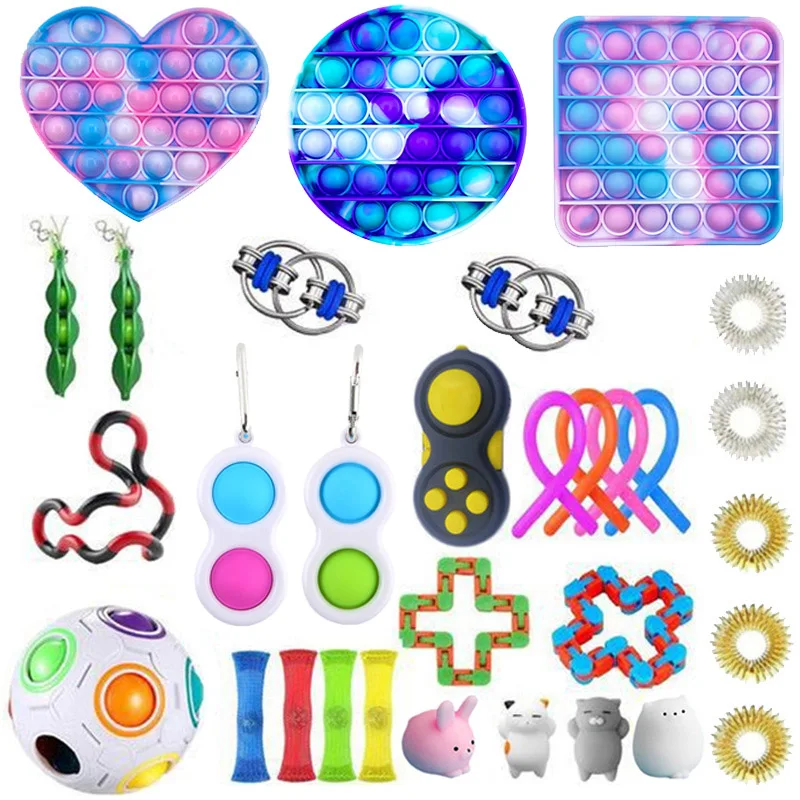 Figet Fidget Toys Anti Stress Pack Stretchy Strings It Box Set Adults Children Squishy Simple Dimple Antistress Relief
Figet Fidget Toys Anti Stress Pack Stretchy Strings It Box Set Adults Children Squishy Simple Dimple Antistress Relief
