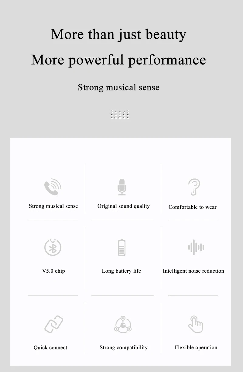 New TWS 5.0 Wireless Earphone Waterproof Sport Stereo Bass HIFI Earbuds LED Power Display Gaming Wireless Headphone
New TWS 5.0 Wireless Earphone Waterproof Sport Stereo Bass HIFI Earbuds LED Power Display Gaming Wireless Headphone
